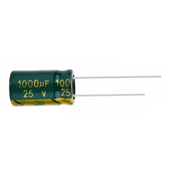 10db-20db 25V1000UF 25V 1000UF alacsony ESR/impedancia magas frekvenciájú alumínium elektrolit kondenzátor mérete