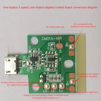 1DB USB Akkumulátor Tápegység Beépített Töltés Kezelése Érintse meg Dimmer Zseblámpa DIY asztali Lámpa Testület Tartozékok