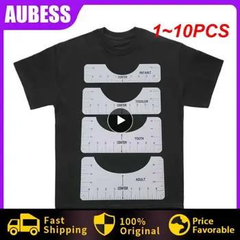 1~10DB T-Shirt Igazítás Uralkodó Az Irányadó Póló Design-Divat Uralkodók A mérettáblázat Rajz Sablon Kézműves Eszköz