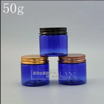 50g/ml-es, Átlátszó Kék Műanyag Üres üveg üveg Nagykereskedelmi Új Originales Újratölthető Lucifugal Kozmetikai Krém Minta üvegek Konténerek