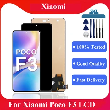 6.67 inch TFT Xiaomi POCO F3 LCD Kijelző érintőképernyő Digitalizáló Szerelvény Csere Poco F3 M2012K11AG Képernyő Javítás