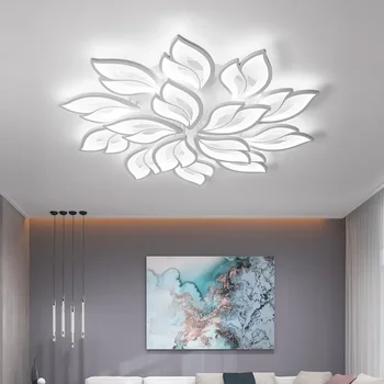 A Modern LED Mennyezeti Csillárok Lámpa Nappali Étkező Hálószoba Mennyezeti Lámpa Távirányítóval Szabályozható Világítás Lámpatestek