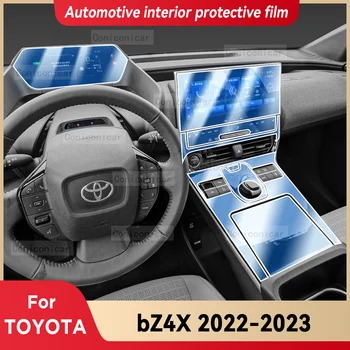 A TOYOTA bZ4X 2022 2023 Autó Belső Középső Konzol Eszköz Műszerfal Védő Fólia Anti-semmiből Matrica Tartozékok