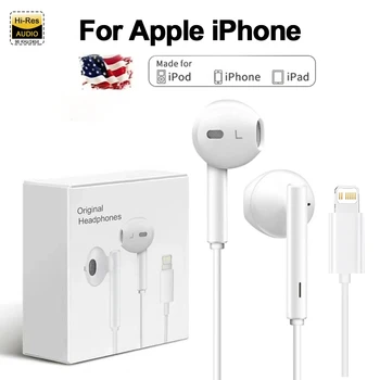 Az Apple Fejhallgató, iPhone 14 13 12 11 Pro Max mini Villám Fülhallgató X XS XR 8 7 Plus Vezetékes Fülhallgató telefon Tartozékok