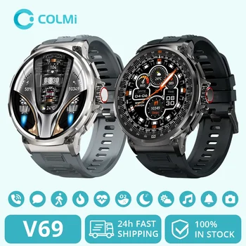 COLMI V69 1.85 Hüvelykes HD Bluetooth Hívás Intelligens Karóra Férfi Sport Fitness Tracker Szív Monitor 710mAh Smartwatch A XIAOMI Android