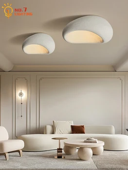 Japán Tervező Wabi-sabi Fehér/Szürke Mennyezet Lámpa Fényt Lampara Egyszerű, Modern, Lámpatestek, Hálószoba, Nappali/Étkező