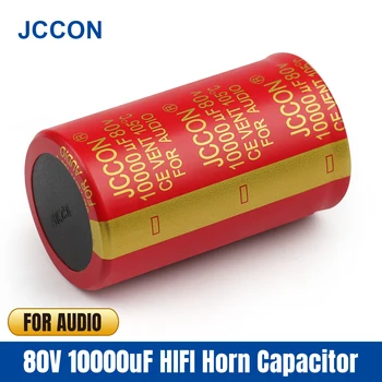 JCCON Elektrolit Audio Kondenzátor 80V 10000UF Méret 35x60mm a Réz csap Horn Kondenzátor Audio Hifi Erősítő 105℃