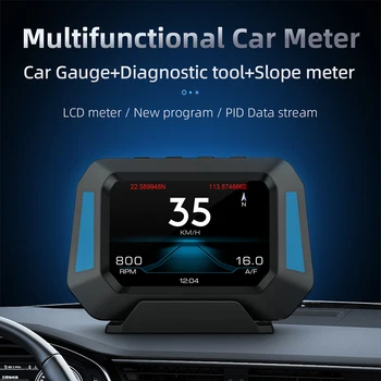 JMMXG HUD Head Up Display Autó 4x4 Inclinometer Off-Road OBD2 GPS Dual Rendszer Sebességmérő Többfunkciós Mérő Automatikus Tartozékok