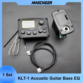 KIT-1 / KIT-3 4-Zenekar Akusztikus Gitár, Bass EQ Equalizer Digitális Procedding Tuner Gitár Pickup