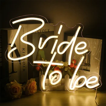 Menyasszony Esküvői Neon Fény Boltban Dekor Fény Freskó Romantikus Valentin-Nap Fali Dekoráció Neon LED USB