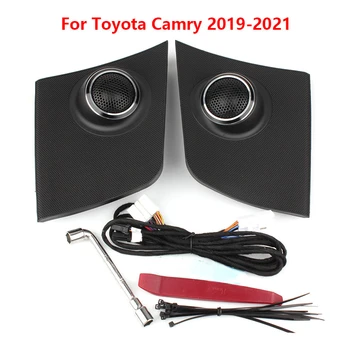 Toyota Camry 8. XV70 2019-2021 Belső Front Műszerfal Magas hangú Hangszóró, Magassugárzó, Audió Borító Sapka Trim Panel Módosított