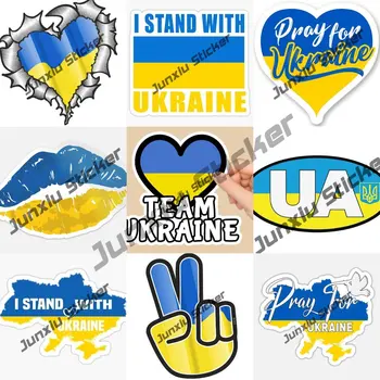 Ukrán Matrica Ukrán Zászló StickerTEAM Ukrajna Prémium Matrica, Kiváló Minőségű Jármű, Autó Matrica, Vízálló Matrica Felvázoló