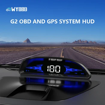 WYOBD G2 HUD Sebességmérő B2 OBD2 Auto Eredeti Autó, Head-up Display Adatok, Olvasd el a Víz Hőmérséklete, a Feszültség Kijelző Tartozékok