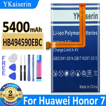YKaiserin Akkumulátor HB494590EBC 5400mAh A Huawei Honor 7 Honor7 Dicsőség PLK-TL01H ATH-AL00 PLK-AL10 G620 G628 Volta + Ingyenes Eszközök