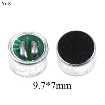 YuXi 10 DB 9.7 mm x 7mm / 9.7*7mm MIKROFON, Elektret Kondenzátor Mikrofon Kapszula