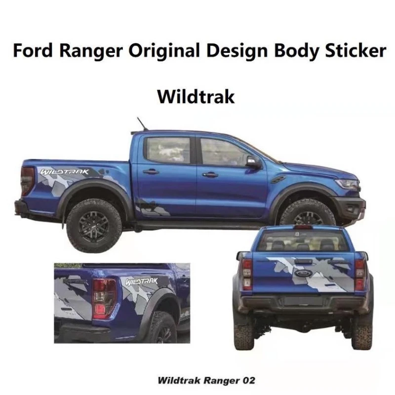 Autó matrica Ford Ranger wildtrack test külső divatos sport matrica tartozékok