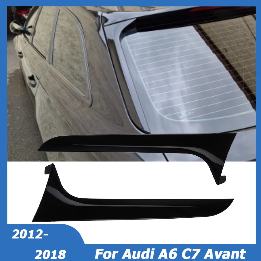 Az Audi A6 C7 Avant 2012-2018 Allroad TDI Quattro Hátsó Ablak Canards Splitter Oldalon Spoiler Trim Matrica, Autó Tartozékok