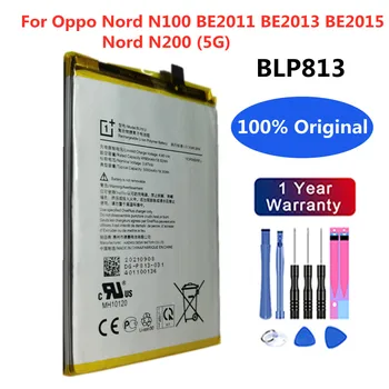 Új BLP813 Akkumulátor Oppo Nord N100 BE2011 BE2013 BE2015 / Nord N200 5G 5000mAh Telefon Eredeti Akkumulátor Volta + Eszközök